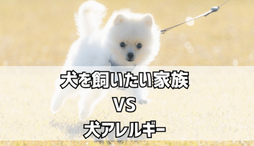 もしかして犬アレルギー！？でも犬飼いたい…